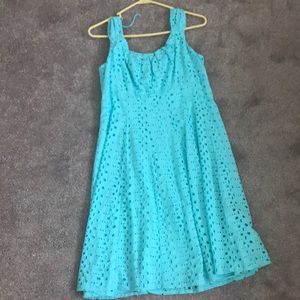 Size 12 Tiffany blue signature dress